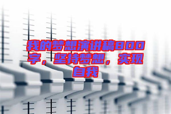 我的夢想演講稿800字，堅持夢想，實現(xiàn)自我