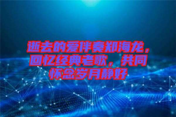 逝去的愛伴奏鄭海龍，回憶經(jīng)典老歌，共同懷念歲月靜好