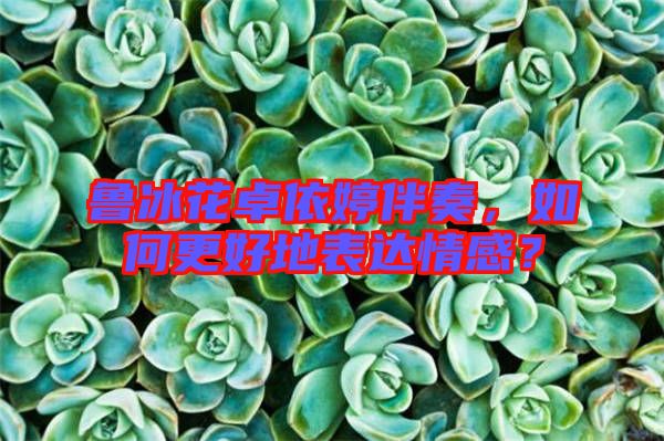 魯冰花卓依婷伴奏，如何更好地表達(dá)情感？