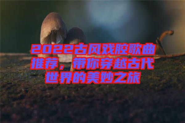 2022古風(fēng)戲腔歌曲推薦，帶你穿越古代世界的美妙之旅