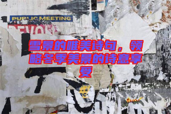 雪景的唯美詩(shī)句，領(lǐng)略冬季美景的詩(shī)意享受