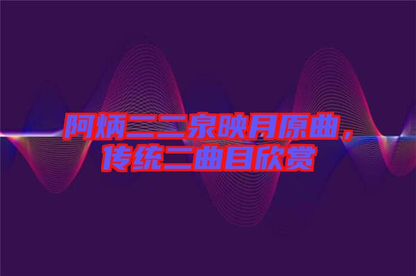 阿炳二二泉映月原曲，傳統(tǒng)二曲目欣賞