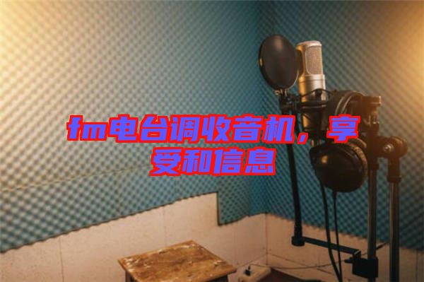 fm電臺調收音機，享受和信息